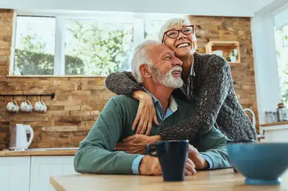 elderly people in their home